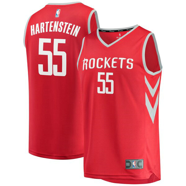 Maillot nba Houston Rockets Icon Edition Homme Isaiah Hartenstein 55 Rouge